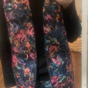 Doncaster Vintage Floral Multicolor Women's Duster Vest-4